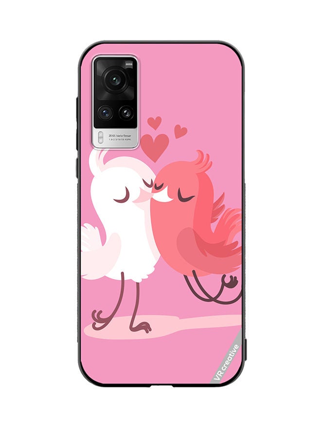 VR CREATIVE Protective Case Cover For Vivo X60 Pro Love Birds Design Multicolour - Image 1