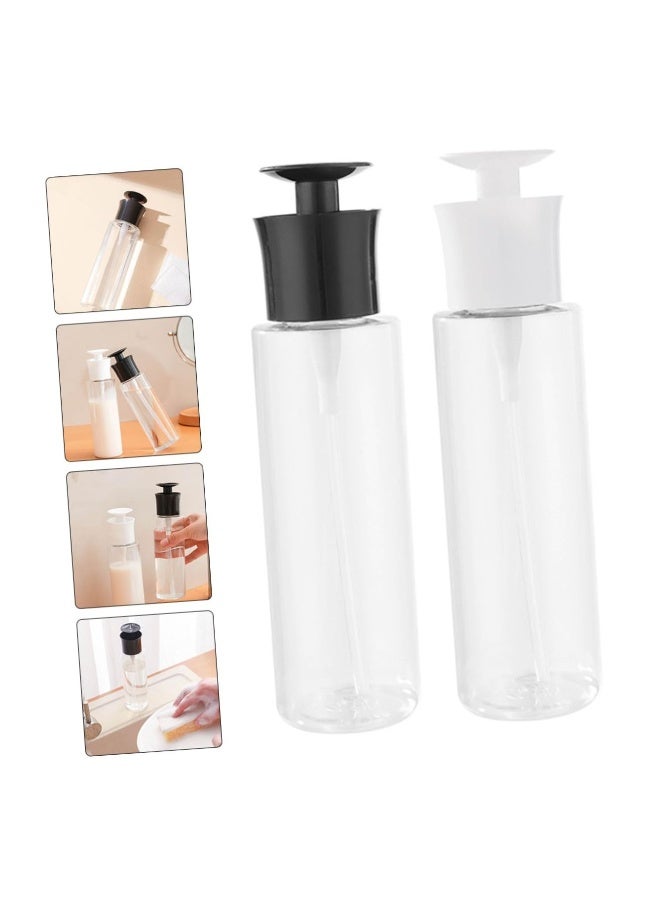 2-Pack Travel Lotion Dispenser Pump Bottles, Push-Type PP Liquid Dispensers, Compact Little Bottles for Travel, Easy Dispensing, Convenient for Lotions, Liquids, and More - Image 2