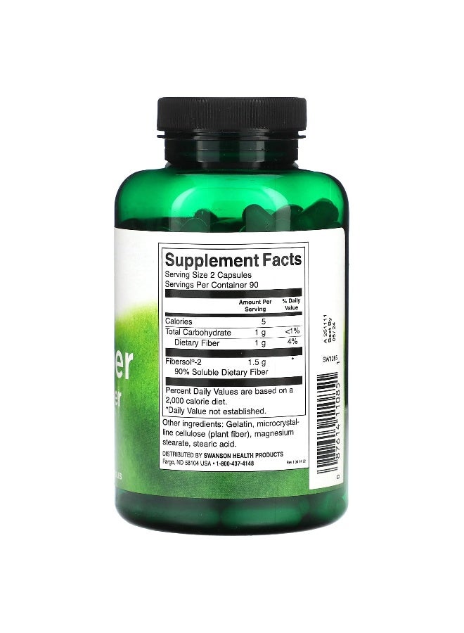 SWANSON سوانسون، بايو-ألياف، 750 ملغ، 180 كبسولة - Image 2