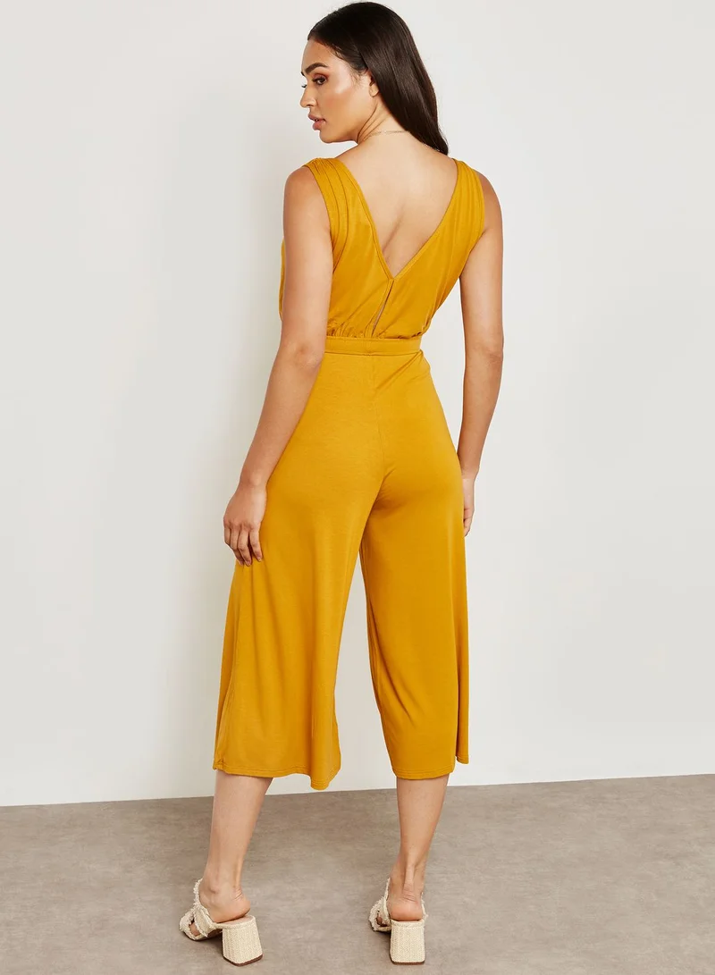 Miss Selfridge V Back Culotte Jumpsuit