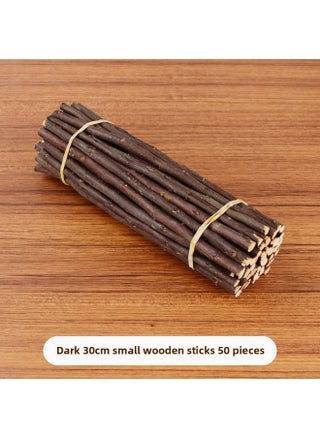 Branch Trunk Decoration Landscape Creative Diy Handmade Model Material Log Small Stick Round Wood Chip Solid Wood Photo Frame-Color:Dark Small Sticks 50 About 30cm High - pzsku/ZDFB48983AAAC76A545F6Z/45/1745820208/36cf2541-308b-4ef3-b5a6-fd7a5c7dc656