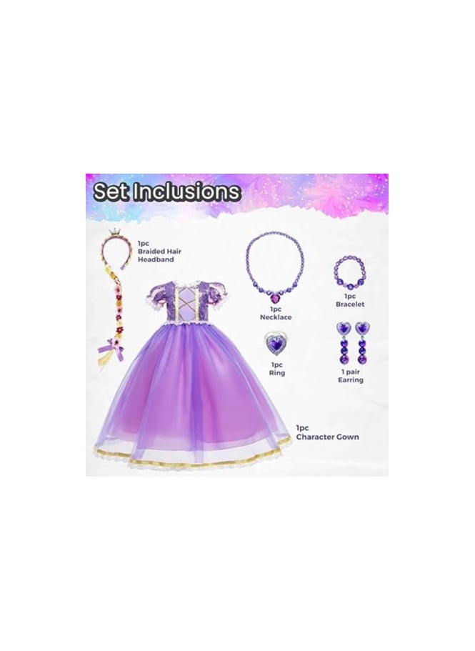Home Smart Home Smart Queen Costume Dress for Girls Elegant Princess Dress for Party Favor or Any Special Occasion  - Image 2