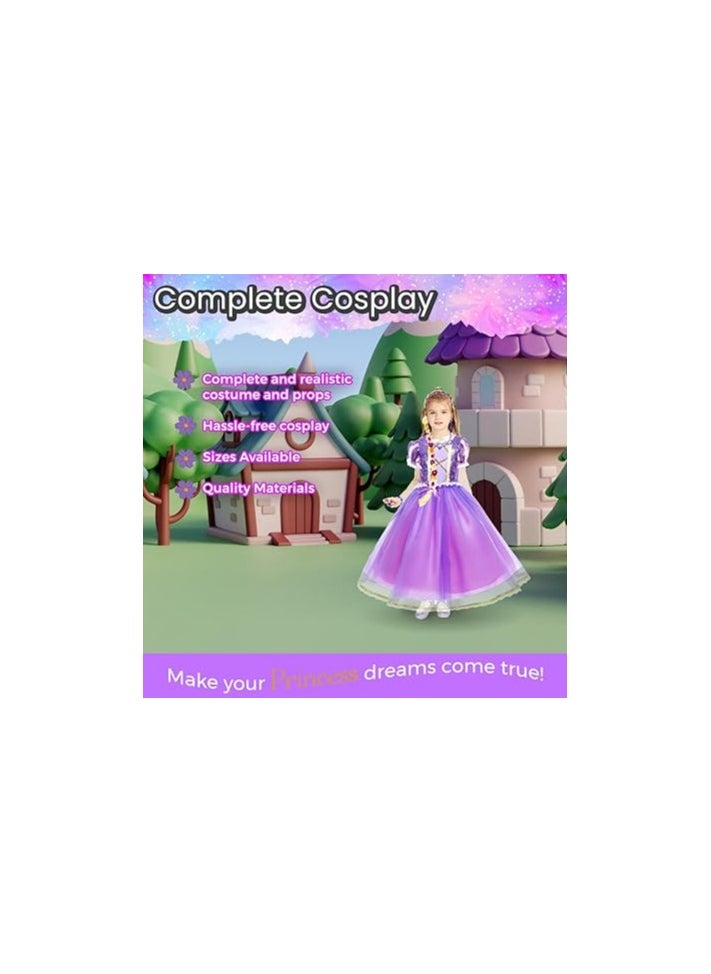 Home Smart Home Smart Queen Costume Dress for Girls Elegant Princess Dress for Party Favor or Any Special Occasion  - Image 5