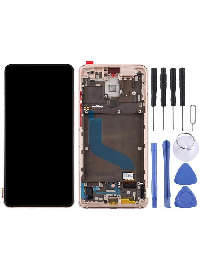 Replacement OLED LCD Screen for Xiaomi Redmi K20 / Redmi K20 Pro / 9T Pro Digitizer Full Assembly with Frame Gold