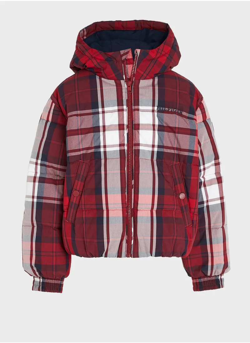 TOMMY HILFIGER Kids Checked Jacket