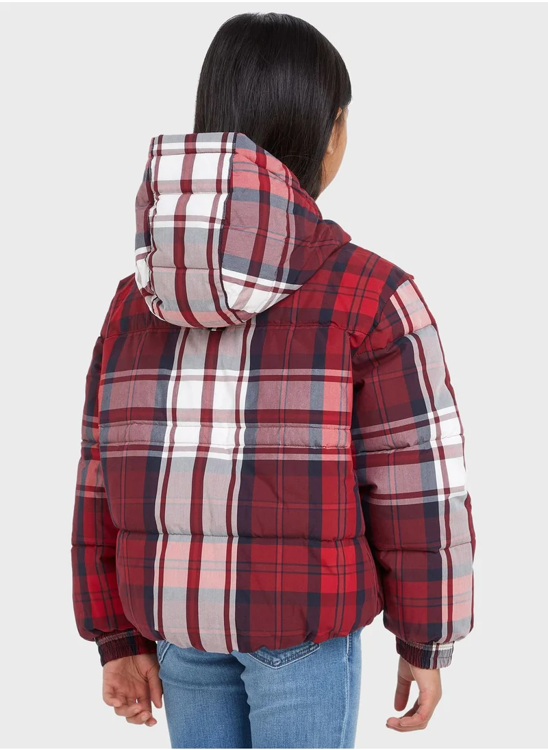 TOMMY HILFIGER Kids Checked Jacket