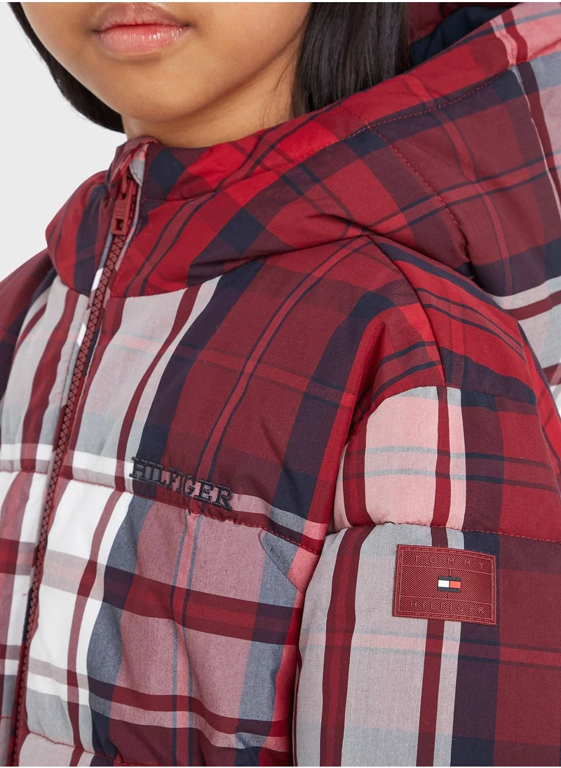 TOMMY HILFIGER Kids Checked Jacket