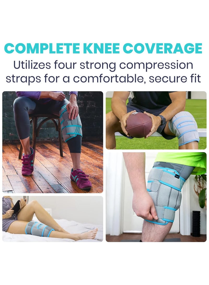 Knee Ice Pack Wrap, Heat Support Strap for Arthritis Pain, Tendonitis, Athletic Injury, Osteoarthritis, Meniscus and Patella Surgery - Image 3