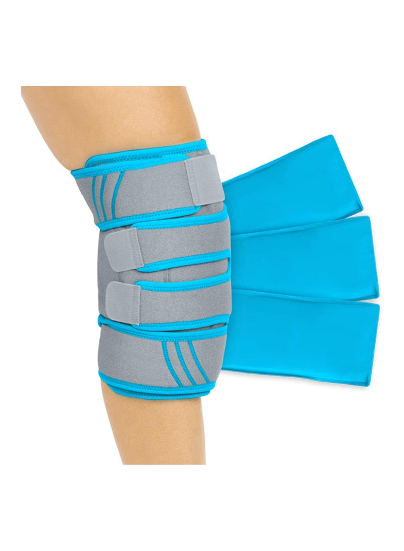 Knee Ice Pack Wrap, Heat Support Strap for Arthritis Pain, Tendonitis, Athletic Injury, Osteoarthritis, Meniscus and Patella Surgery - Image 1
