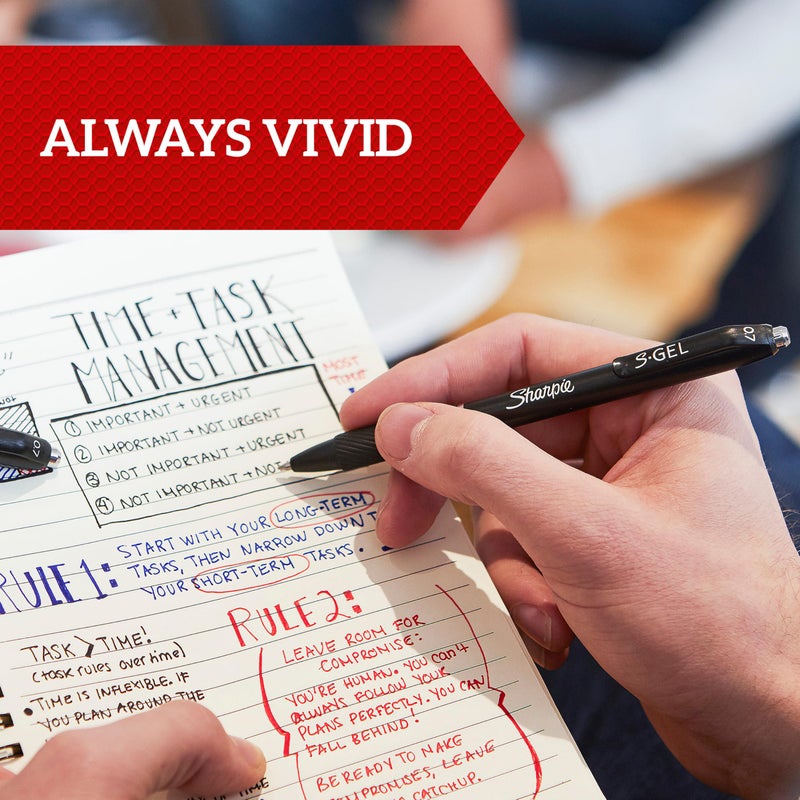 Sharpie S-Gel | Gel Pens | Medium Point (0.7mm) | Blue Ink | 12 Count - Image 3