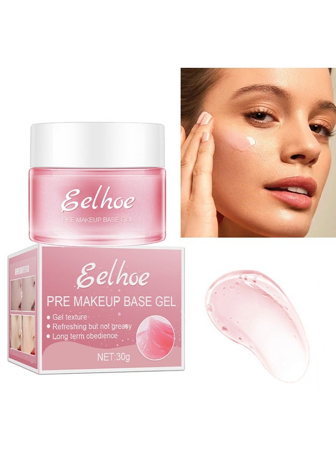 EELHOE Pre Makeup Base Gel - Hydrating Primer Face Makeup for Dry or Oily Skin, Silk Pore and Wrinkle Minimizer, Silicone and Oil Free Gel Formula with Cooling Effect (30g) - Image 1