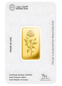 Emirates Gold Emirates Gold 20g Gold Bar Fine Gold 999.9 Purity - 20 Grams  - Image 4