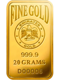 Emirates Gold Emirates Gold 20g Gold Bar Fine Gold 999.9 Purity - 20 Grams  - Image 2