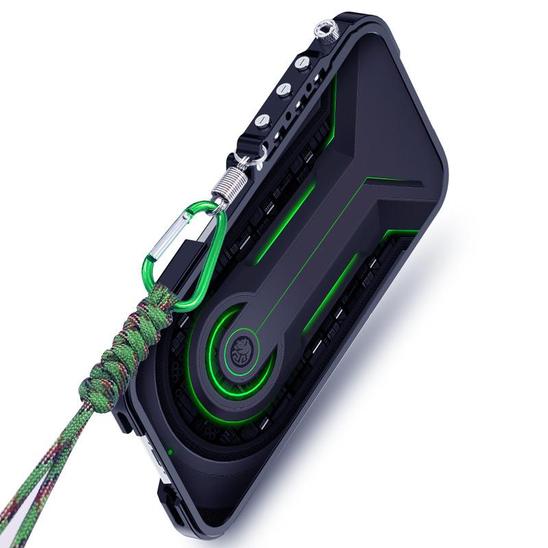 erorex For Samsung Galaxy S25+ 5G Trigger Design Hollow Metal Frame Phone Case with Lanyard(Silver) - Image 3