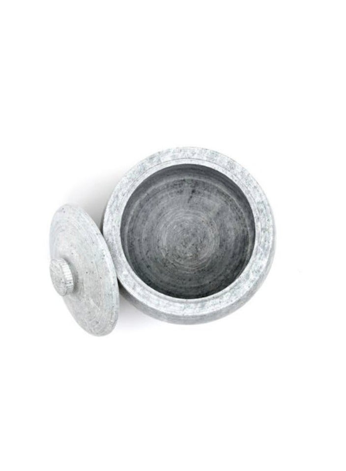 Ayda Traditional Soapstone Curd Pot Stone Pickle Jar, 750ml - Image 3