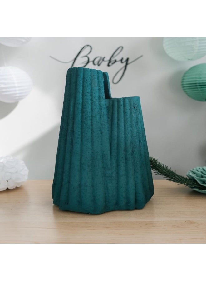 color zone pottery Decorative 32 cm pottery vase for office and home, featuring distinctive designs. - Image 1