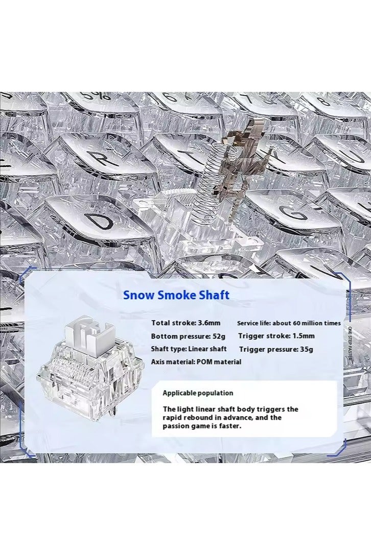 AULA F-NB98 Mechanical Keyboard 3 Mode Multi-functional Knob Custom Screen Gaming Keyboard RGB Backlit Hot Swap PC Gamer Gifts - Image 5