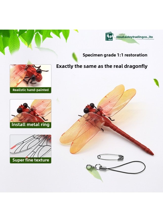 Large Simulation Dragonfly Mosquito Repellent Model Toy Magnetic Refrigerator Sticker Japan Outdoor-color:06 With Wings 120*110mm  - Image 5