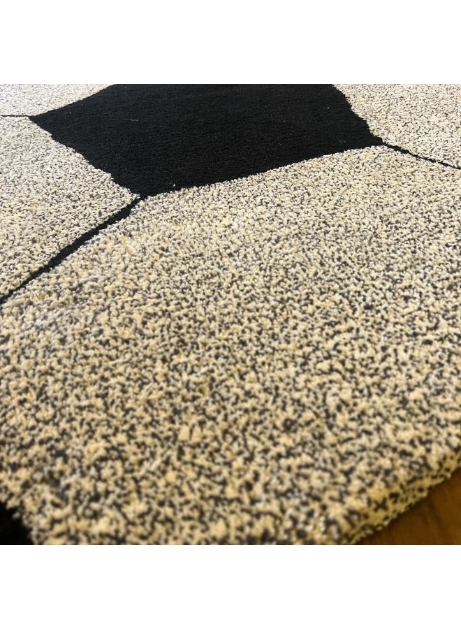 Carpetivity Football-Themed Kids Carpet – soft tufted rug designed for children’s rooms, perfect for bedrooms and playrooms. Dry clean only.  - Image 5