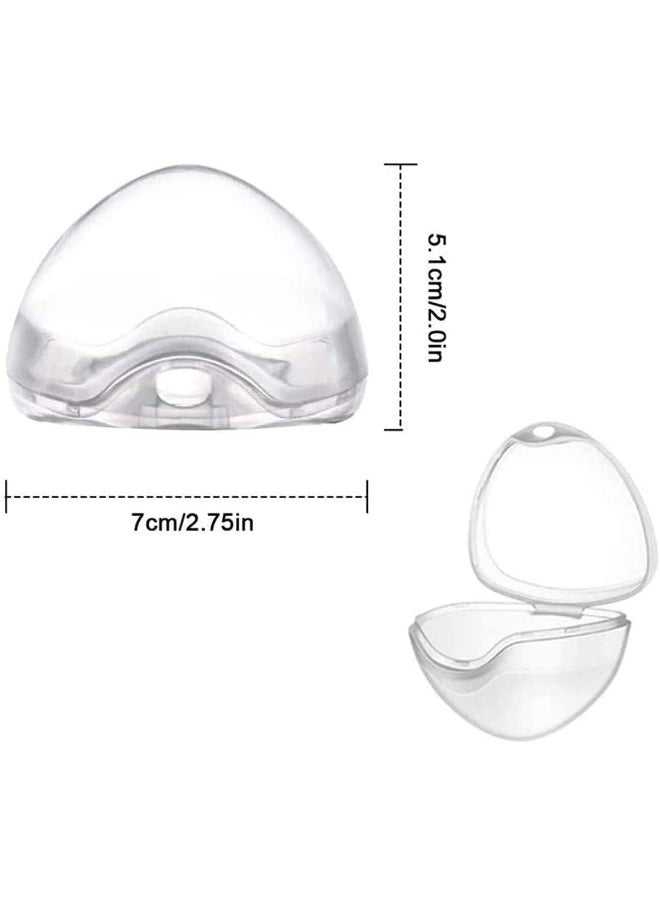 ECVV Dummy Case, 5 Pack Transparent Pacifier Soother Pod Holder Box for Kids, Storage Nipple Shield Safe BPA-Free Travel and Home  - Image 2