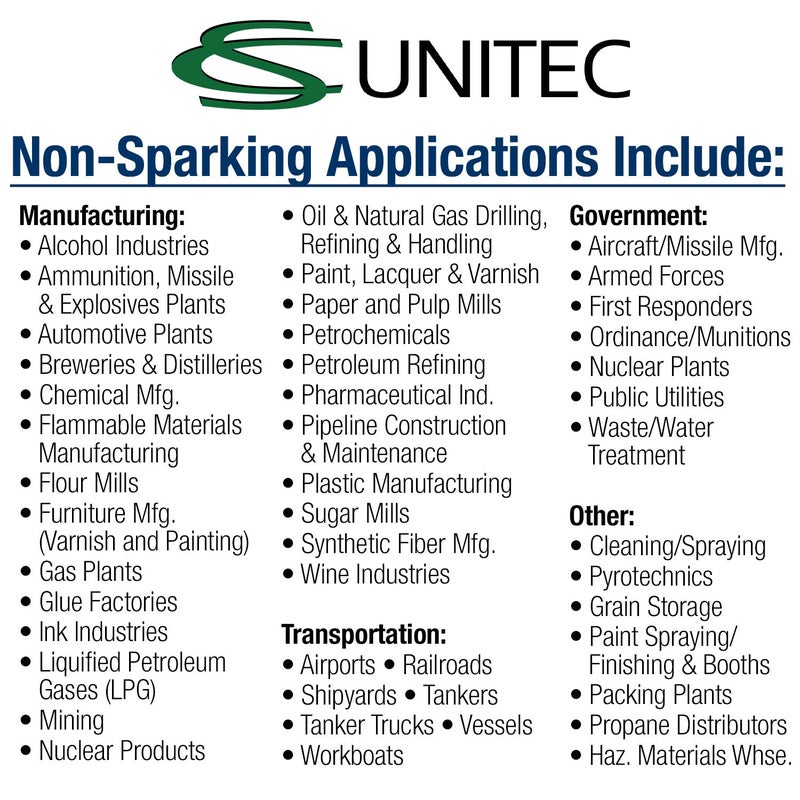 CS Unitec | EX301-020UB | Non-Sparking & Non-Magnetic Copper Beryllium Cylindrical Drift Punch Striking Tool. 5-3/4" Long, 3/8" Head. Corrosion-Resistant. TUV Certified. - Image 5