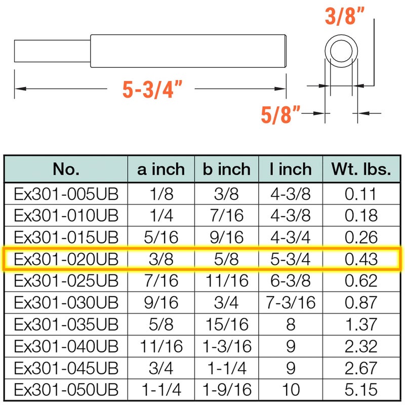 CS Unitec | EX301-020UB | Non-Sparking & Non-Magnetic Copper Beryllium Cylindrical Drift Punch Striking Tool. 5-3/4" Long, 3/8" Head. Corrosion-Resistant. TUV Certified. - Image 2