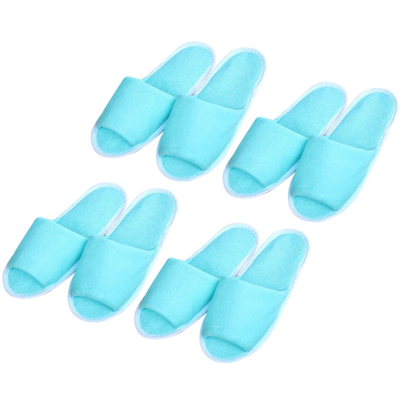 8 Pairs of Female Disposable Slippers Portable Folding Slippers for Travel Hotel ( ) - Image 2