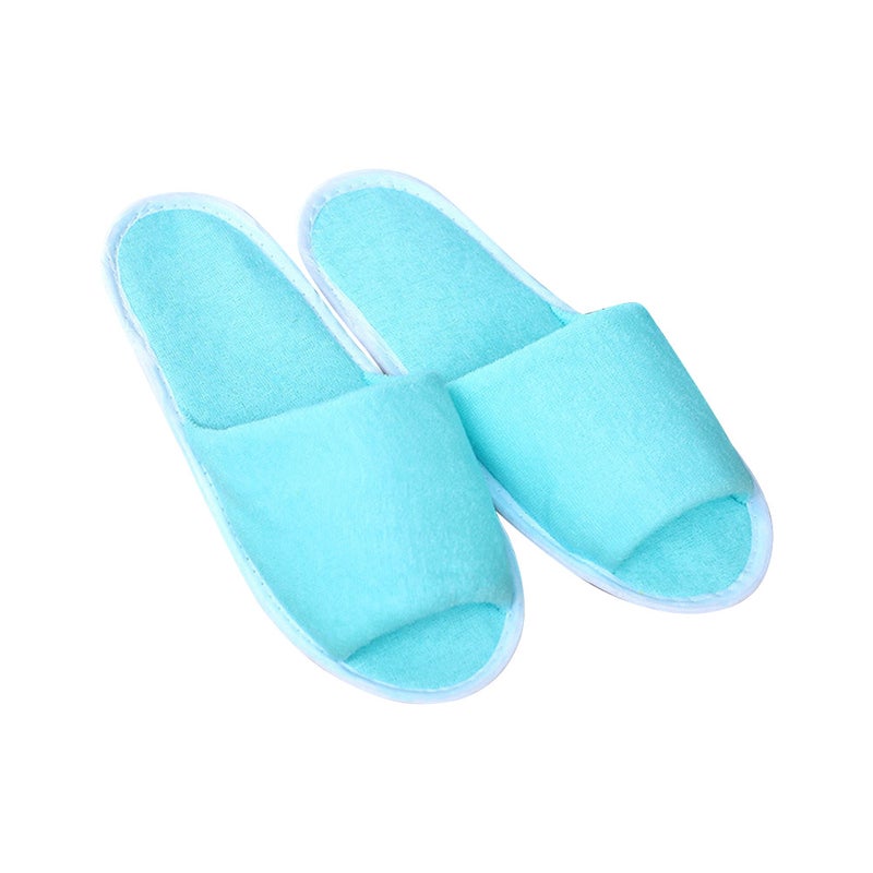 8 Pairs of Female Disposable Slippers Portable Folding Slippers for Travel Hotel ( ) - Image 1