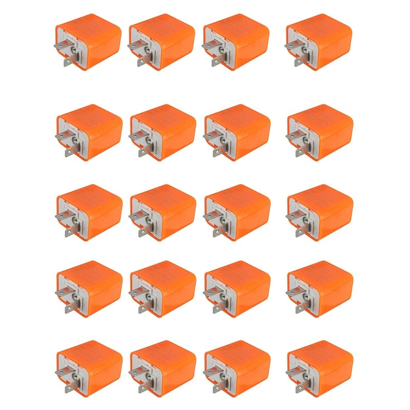2 إشارة LED دراجة نارية دبوس فلاشر التتابع 12 فولت سرعة قابلة للتعديل 20X - Image 1