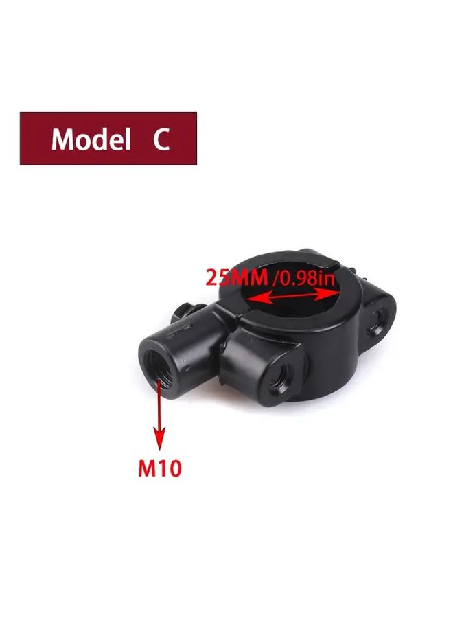 Model E Motorcycle Mirror Mount Fits 22mm 25mm Handlebars For Dirt Bikes ATVs Quad - Image 3