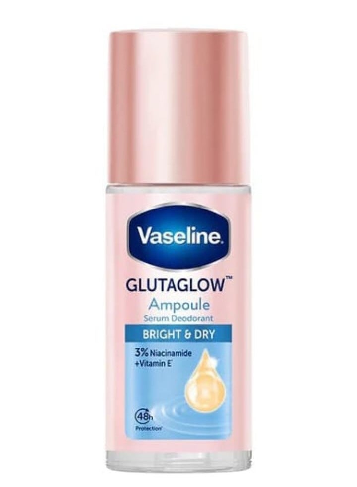 Vaseline Serum Roll-On GlutaGlow Ampolla Desodorante Seco Brillante 45 Ml.