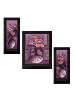 Indianara Indianara Set of 3 Floral Paintings 1799 Without Glass 6 X 13 102 X 13 6 X 13 INCH 