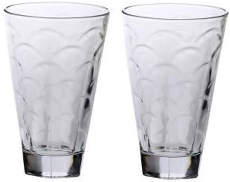 Afast Multipurpose Beaver Tumbler Drinking Glass Set for Home Use Set of 2 Gg37 Clear 330 Ml - Image 1