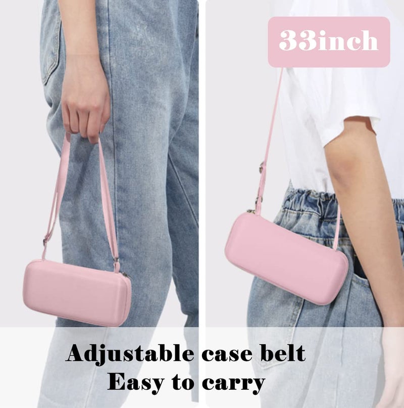 ESUFEIR Mini Sun Umbrella for Purse With Case, Small Compact UV Umbrella Travel Essentials, Lightweight Portable Parasol Windproof for Women Men Kids (Pink) - Image 4