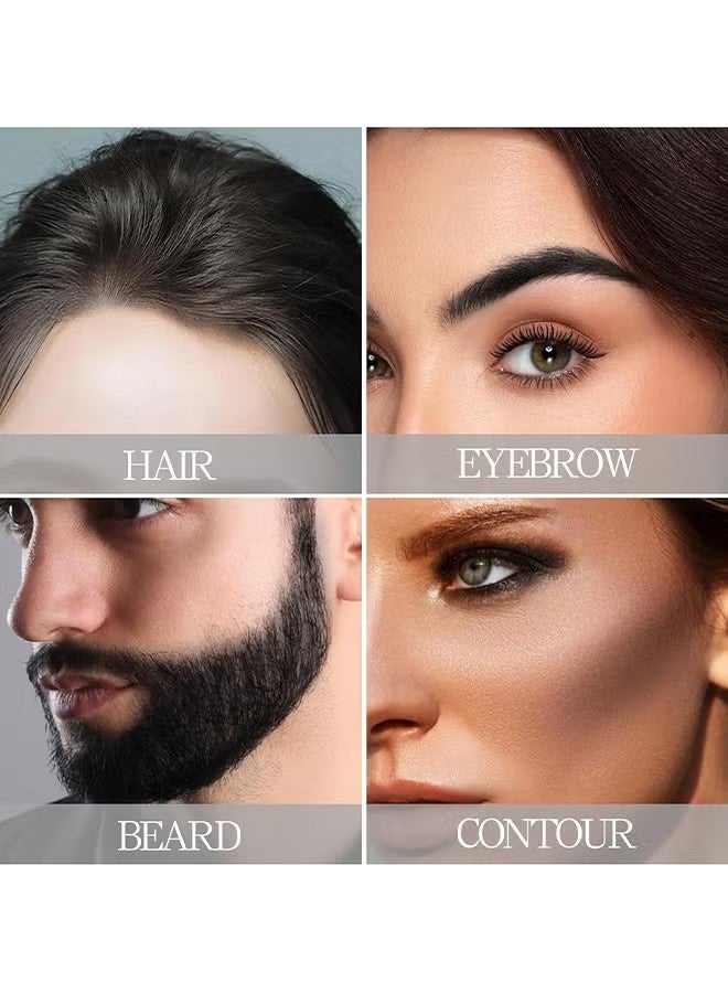 فيروني قائمة المنتجات ذات الصلة Hairline Powder Root Touch Up لون الشعر, مسحوق الظل Hairline, مسحوق Hairline يخفي على الفور, حجم فوري وتغطية فروة الرأس لترقيق الشعر, سريع وكامل الرعاية, 100٪ الماء مقاومة للعرق (أسود) - Image 2