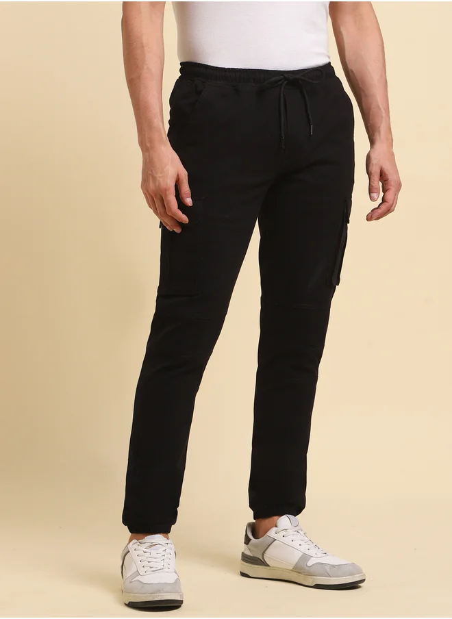 هاي ستار High Rise Regular Fit Trousers with Pockets