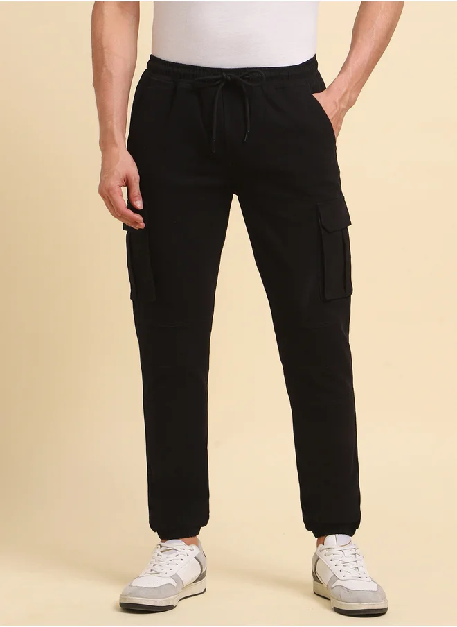 هاي ستار High Rise Regular Fit Trousers with Pockets