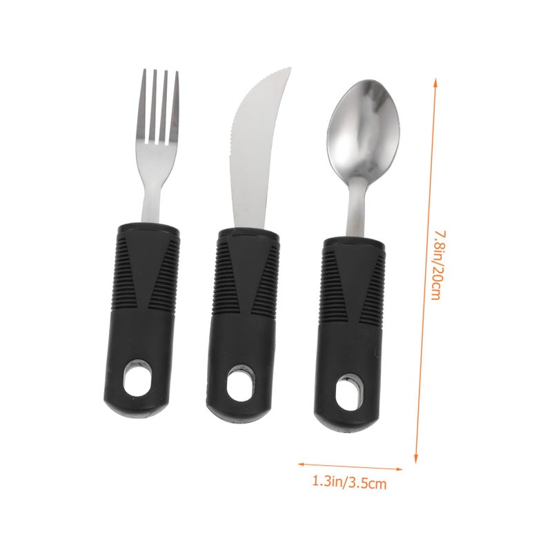 Adaptive Cutlery Set Non Slip Tableware for Elderly Disabled Lightweight Durable Easy to Clean - Image 3