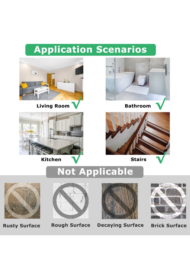 20 Pieces Marble Tile Stickers, PVC Waterproof Oil Proof Self Adhesive Wall Stickers, Suitable for Kitchen Bathroom Home Decor (10x10cm Green)