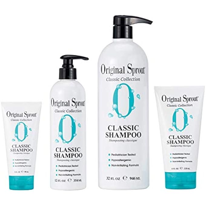 Original Sprout شامبو طبيعي. شامبو عضوي خالي من الكبريتات للعناية بالشعر الطبيعي. 12 أونصة (عبوتين) - Image 3