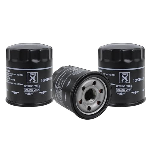 Kefly 15208AA21A Oil Filters fits for Subaru 2013-2025 Outback & Legacy, 2012-2025 Impreza, 2011-2025 Forester, 2016-2025 Crosstrek, 2013-2025 XV Crosstrek, 2019-2025 Ascent Replaces 15208AA160 (3 Pack) - Image 1