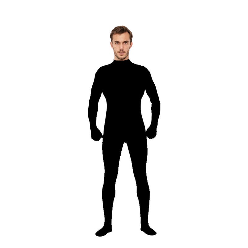 Halloween Spider-Man Full Bodysuit Gwen Zentai Costume Black with hands 