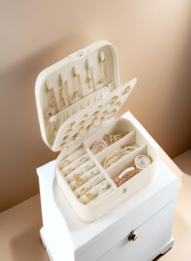 PTDTSHOU Jewelry Box for Rings, Necklaces, Bracelets, PU Leather Earring Holder Organizer Storage - Image 5