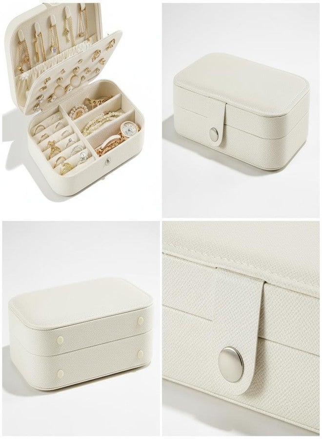 PTDTSHOU Jewelry Box for Rings, Necklaces, Bracelets, PU Leather Earring Holder Organizer Storage - Image 2