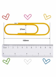 Excefore 30 Pack Paper Clips 4 Inch Large Sheet Holder Mega Paperclips Jumbo Size 10cm Clips Paper Holder for Files Documents Work Organizing Home Office School Supplies(Rustproof and Multicolored)  - Image 2