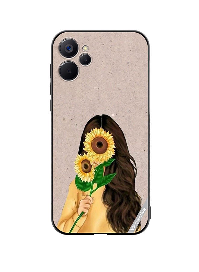 VR CREATIVE Protective Case Cover For Realme 9i 5G Sunflower2 Design Multicolour - Image 1