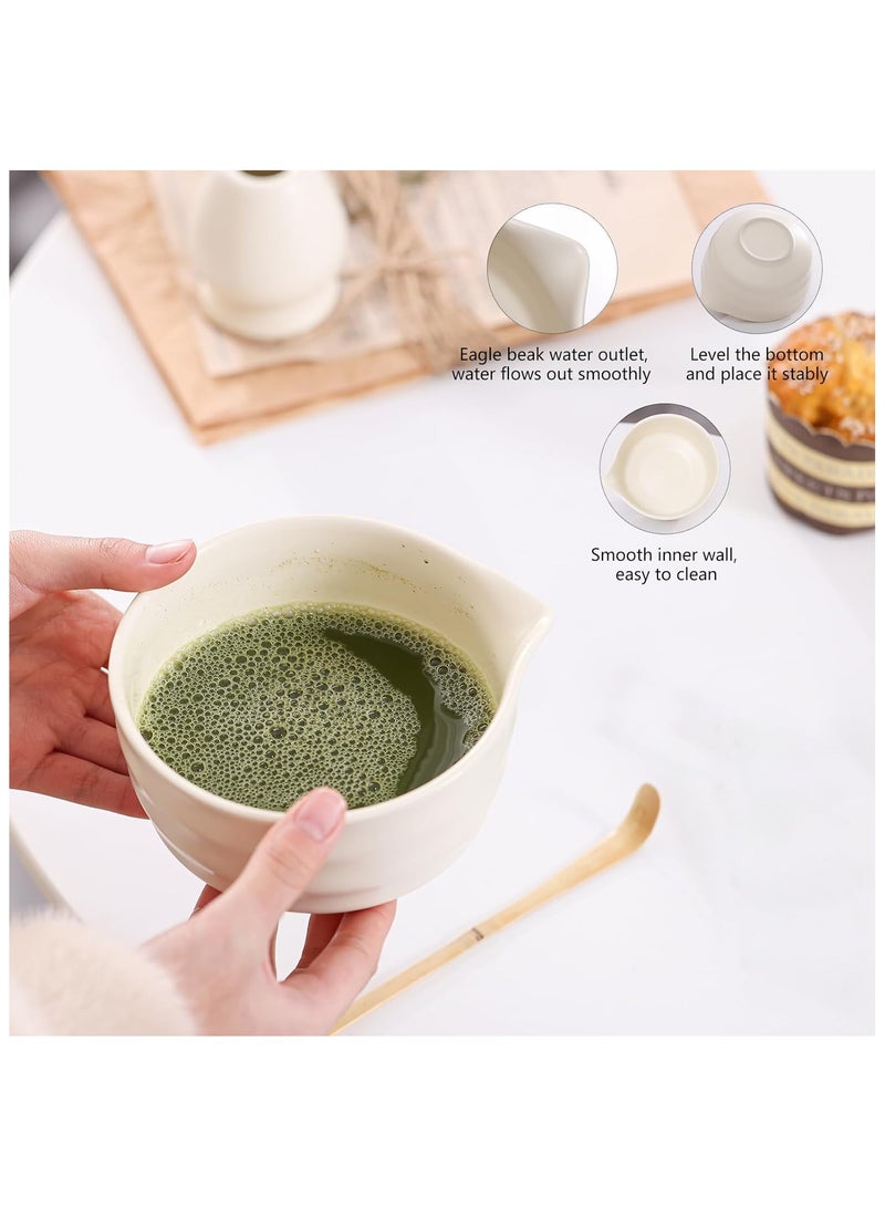 GuRiver 4PS Matcha Whisk Set Bamboo Matcha Tools for Stirring Matcha Tea Matcha Tea Tool Matcha Tea Set Traditional Tea Set Matcha Green Tea Makin - Image 5