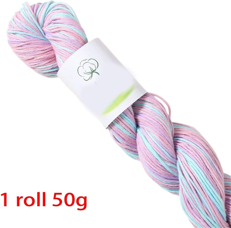Artisanal Crafted Cotton Yarn Unique Color Gradients for Knitting Crochet Projects Soft Gentle Soft Cotton Yarn - Image 4