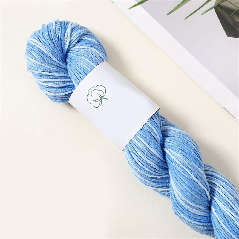 Artisanal Crafted Cotton Yarn Unique Color Gradients for Knitting Crochet Projects Soft Gentle Soft Cotton Yarn - Image 3