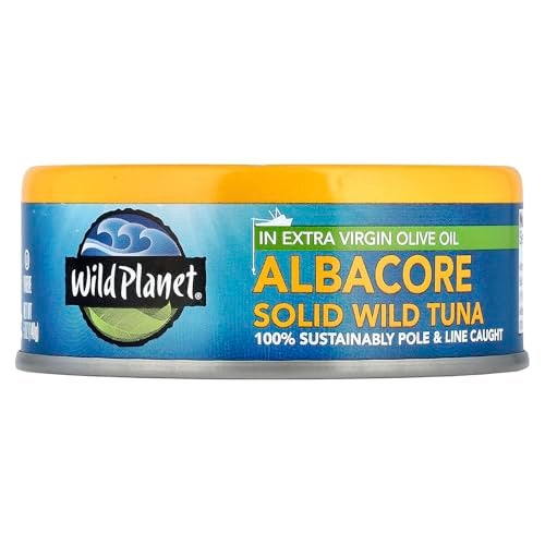 Wild Planet Wild Albacore Tuna in Extra Virgin Olive Oil, 5 oz - Image 1